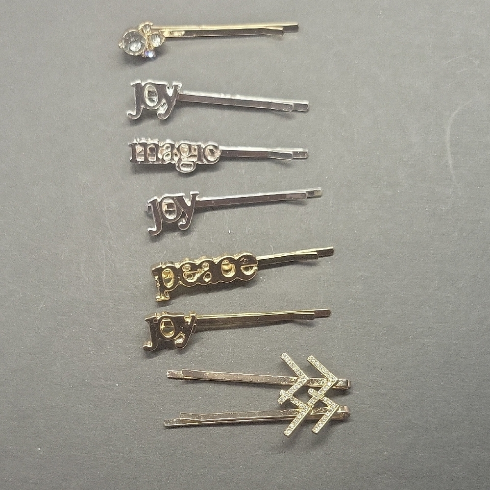 Metal Gold and Silver Hair Pins Set